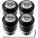 4 tappi per valvole antifurto Nissan AlmeraGTRMaxima bianco nero