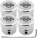 4 tappi per valvole antifurto Nissan AlmeraGTRMaxima bianco striato