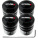 4 tappi per valvole antifurto Nissan AlmeraGTRMaxima Nismo nero