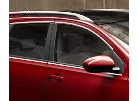 Fascia cromata di contorno vetri laterali Nissan Qashqai Nissan Qashqai 2