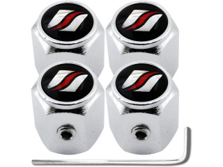 4 bouchons de valve antivol hexa