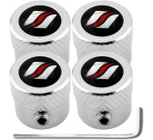 4 bouchons de valve antivol strié