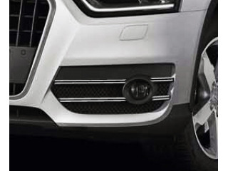 Fog lights dual chrome trim Audi Q3