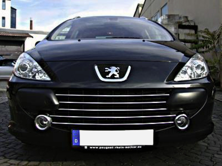 Moldura de calandria cromada Peugeot 307 05-23 Peugeot 307 CC 05-23 Peugeot 307 SW 05-23