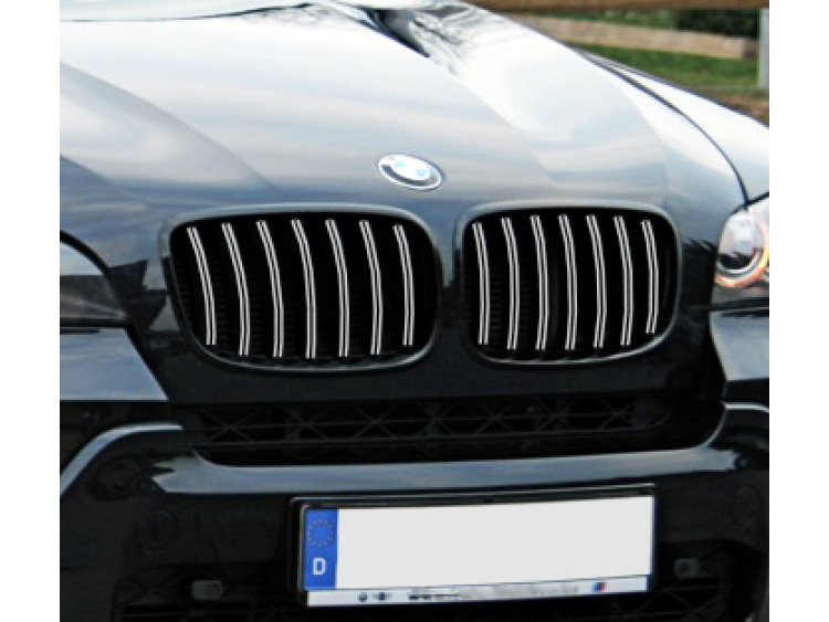Doble moldura de calandria cromada BMW X5