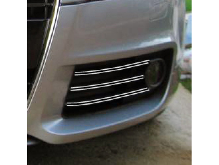 Fog lights dual chrome trim Audi TT Série 2 06-14
