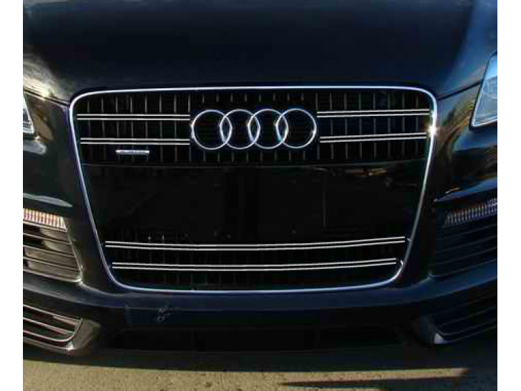 Baguette Chromée Pour Calandre Audi Q7 - Rouleau 4 M, Fixation Adhésive 3M, Découpe Personnalisable