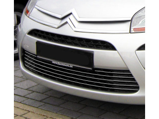Baguette de calandre inférieure chromée Citroën C4 Picasso 0712