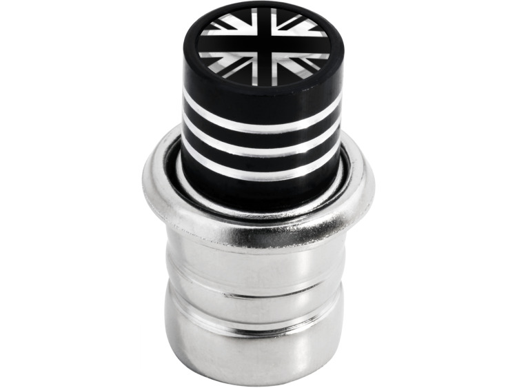 Allume-cigare Angleterre Royaume-Uni Anglais Union Jack British England noir & chrome