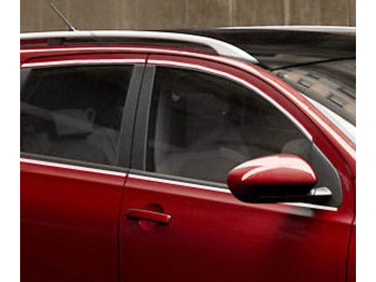 Baguette chromée de contour des vitres latérales compatible Nissan Qashqai +2 08-10/+2 phase 2 10-14