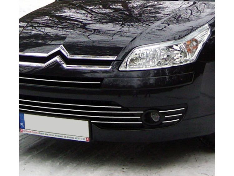 Baguette de calandre chromée compatible Citroën C4 04-11 Citroën C4 Berline Citroën C4 Coupé