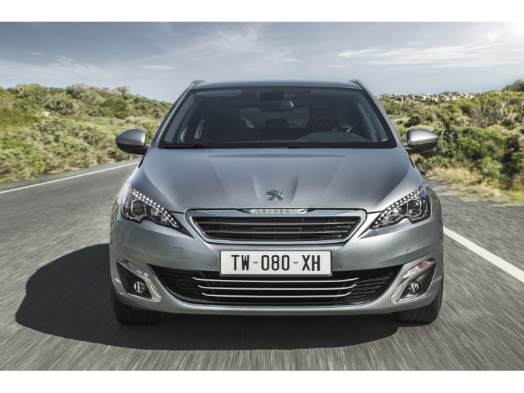 Baguette de calandre inférieure chromée compatible Peugeot 308 II SW 14-21
