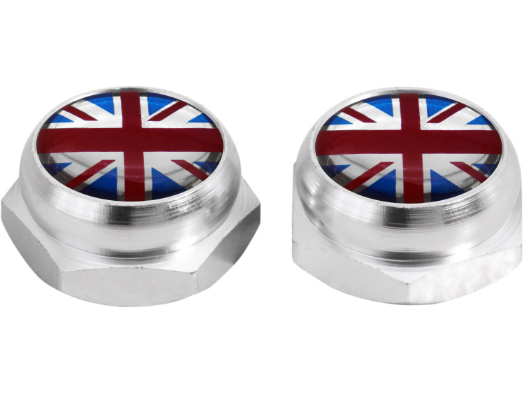Cappucci per rivetti per targa di immatricolazione Inghilterra Regno Unito Inglese Gran Bretagna (ar