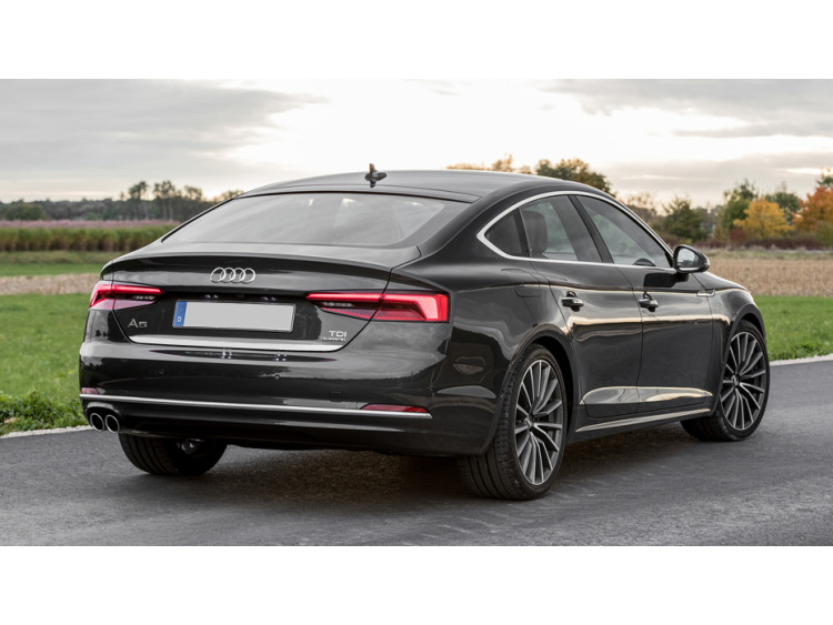 Chrom-Zierleiste f&uuml;r Kofferraum Audi A5 Cabriolet II 16-26 Audi A5 II Coup&eacute; 16-26 Audi A5 II Sportba