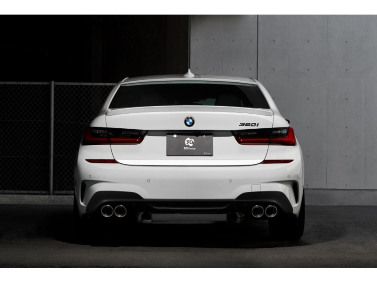 Chrom-Zierleiste für Kofferraum BMW Série 3 G20 Berline 18-25 & BMW Série 3 G21 Touring 19-25
