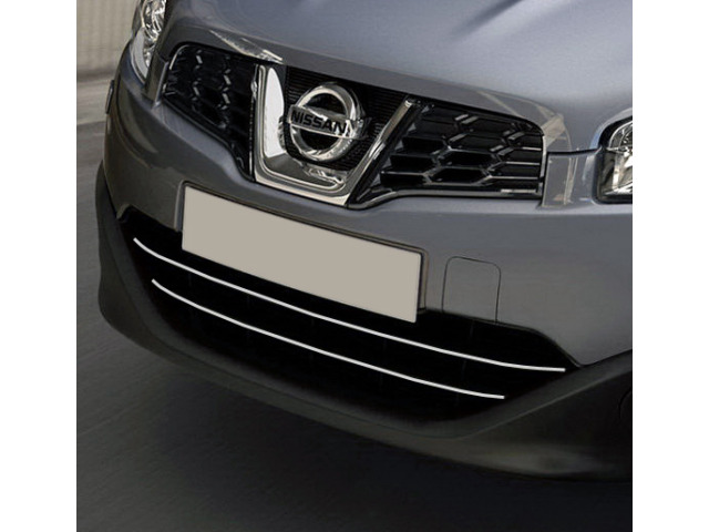 Chromleiste für Kühlergrill Nissan Qashqai 2 0810 Qashqai 2 phase 2 1014 Qashqai 2 phase 3071