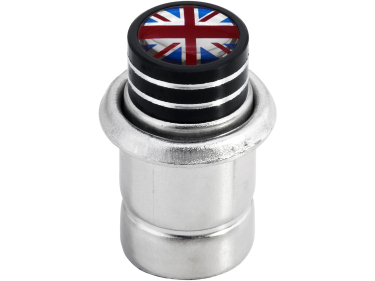 Cigarette lighter British flag Great Britain UK "short" black