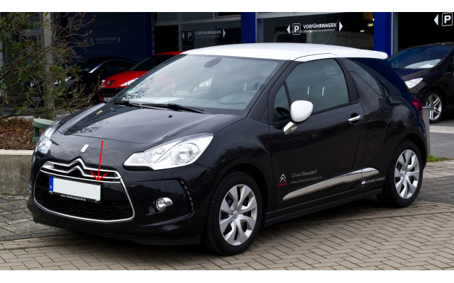 Cornice della griglia radiatore inferiore cromata