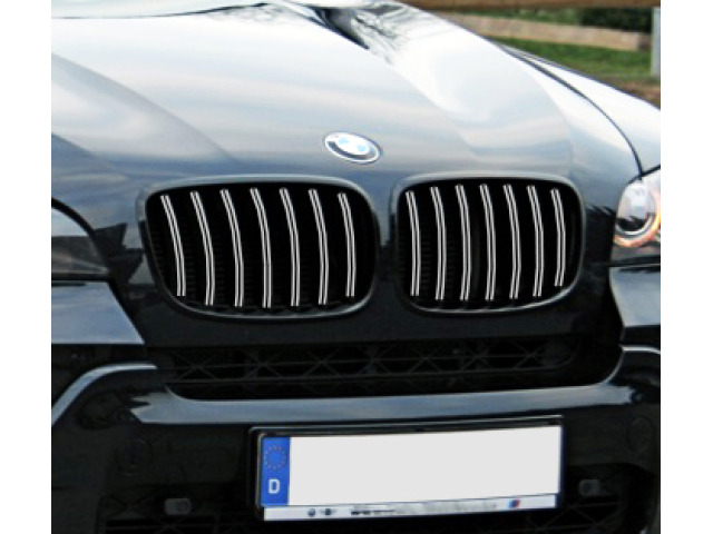 Doppia cornice per griglia radiatore cromata BMW X5