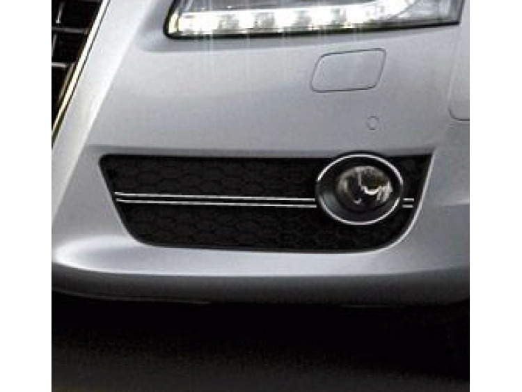 Double baguette chromée pour antibrouillards compatible Audi A5 Cabriolet 09-11 Audi A5 Coupé 07-11 