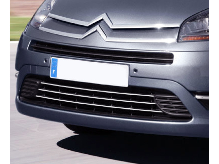 Lower radiator grill chrome trim Citroën C4 Grand Picasso (06-13)