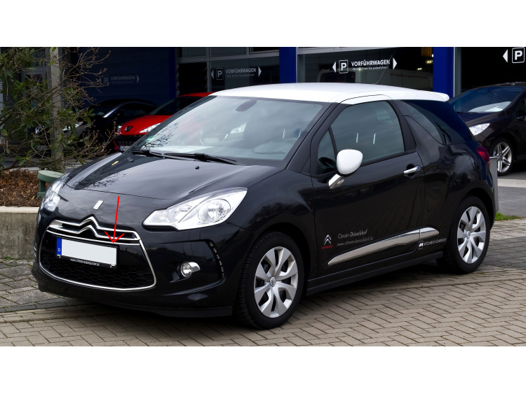 Moldura de calandria inferior cromada Citro&euml;n DS 3 DS 3 16-26 DS 3 Cabriolet 16-26