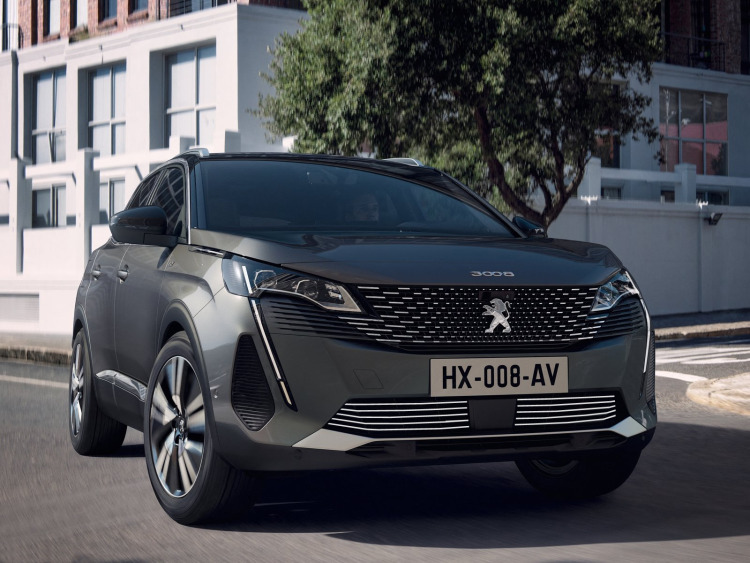 Moldura de calandria inferior cromada Peugeot 3008 II phase 2 (20-26)