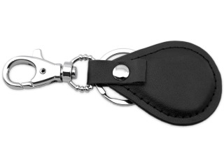 Porteclé simili cuir écusson