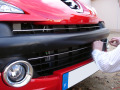 Radiator grill chrome trim compatible with Peugeot 207 06-12 Peugeot 207 CC 07-15 Peugeot 207 SW 07-