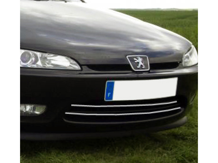 Radiator grill chrome trim compatible with Peugeot 406 coupé 97-03