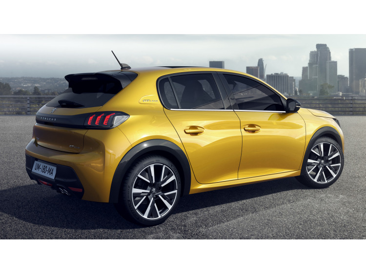 Side windows lower chrome trim Peugeot 208 II 19-25