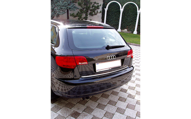 Trunk chrome trim