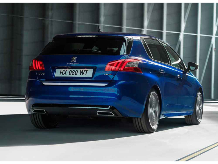 Trunk chrome trim Peugeot 308 II 13-21