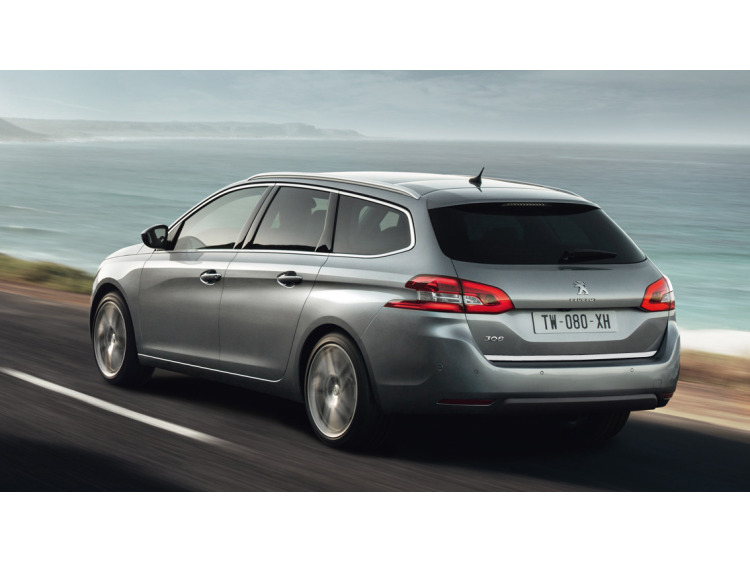 Trunk chrome trim Peugeot 308 II SW 14-21