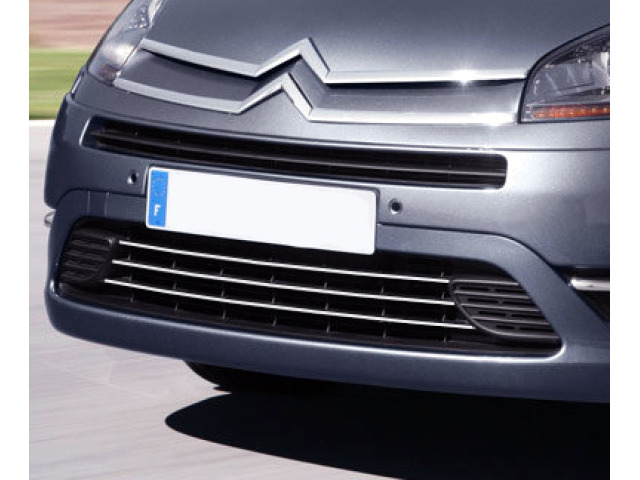ZierChromleiste für KühlergrillUnterteil Citroën C4 Grand Picasso 0613