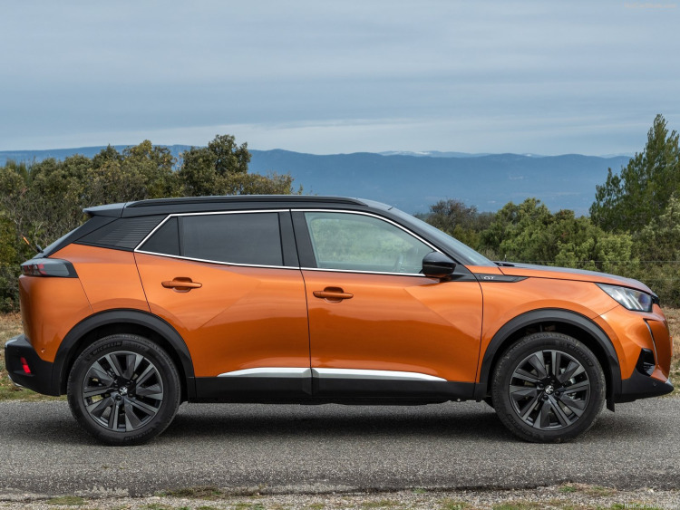 Zier-Chromleiste f&uuml;r seitliche Autofensterkonturen Peugeot 2008 19-26